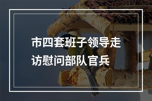 市四套班子领导走访慰问部队官兵