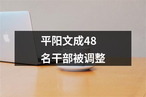 平阳文成48名干部被调整