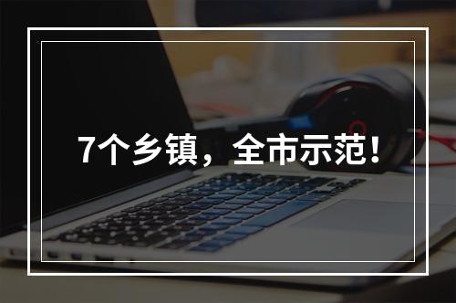 7个乡镇，全市示范！