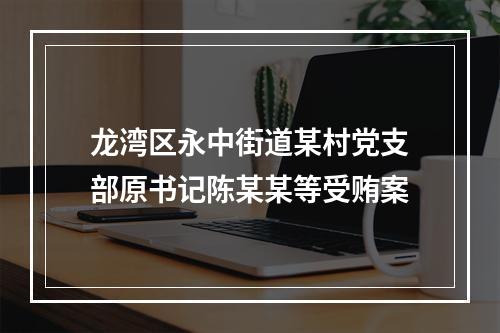 龙湾区永中街道某村党支部原书记陈某某等受贿案