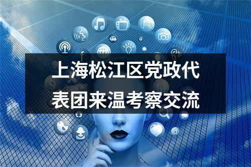 上海松江区党政代表团来温考察交流