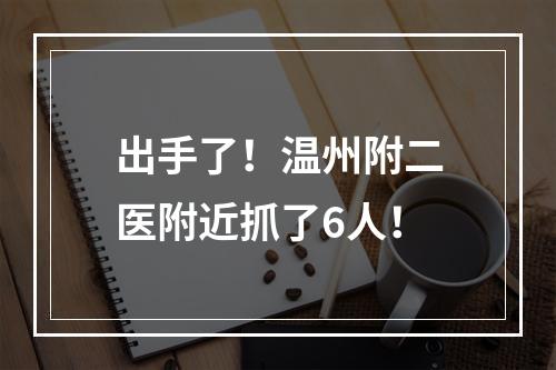 出手了！温州附二医附近抓了6人！