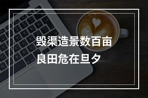 毁渠造景数百亩良田危在旦夕