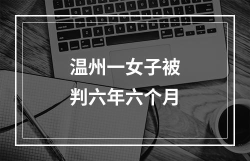 温州一女子被判六年六个月