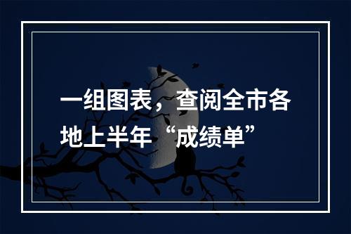 一组图表，查阅全市各地上半年“成绩单”