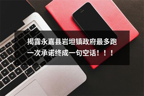 揭露永嘉县岩坦镇政府最多跑一次承诺终成一句空话！！！