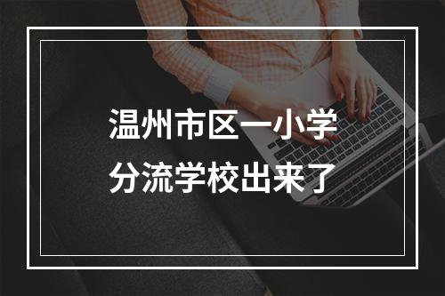 温州市区一小学分流学校出来了