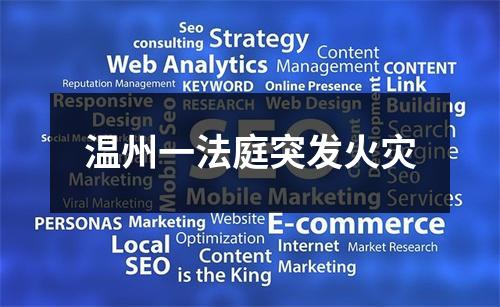 温州一法庭突发火灾