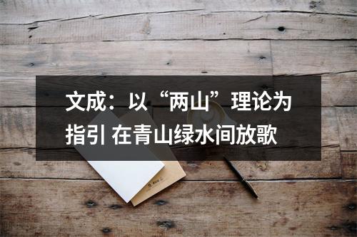 文成：以“两山”理论为指引 在青山绿水间放歌