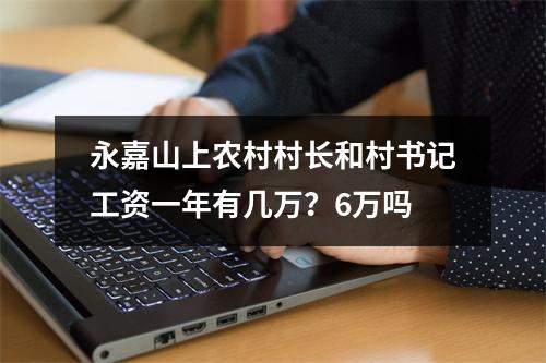 永嘉山上农村村长和村书记工资一年有几万？6万吗
