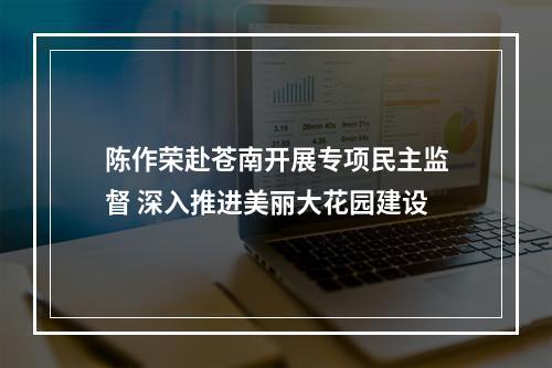 陈作荣赴苍南开展专项民主监督 深入推进美丽大花园建设