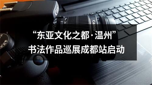 “东亚文化之都·温州”书法作品巡展成都站启动