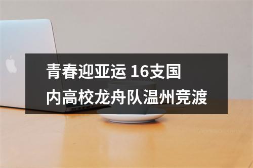 青春迎亚运 16支国内高校龙舟队温州竞渡