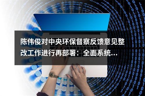 陈伟俊对中央环保督察反馈意见整改工作进行再部署：全面系统彻底抓好整改
