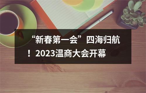 “新春第一会”四海归航！2023温商大会开幕