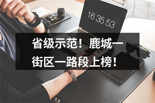 省级示范！鹿城一街区一路段上榜！