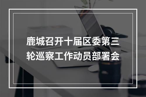 鹿城召开十届区委第三轮巡察工作动员部署会