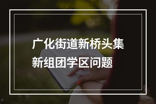广化街道新桥头集新组团学区问题
