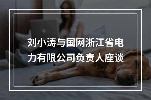 刘小涛与国网浙江省电力有限公司负责人座谈