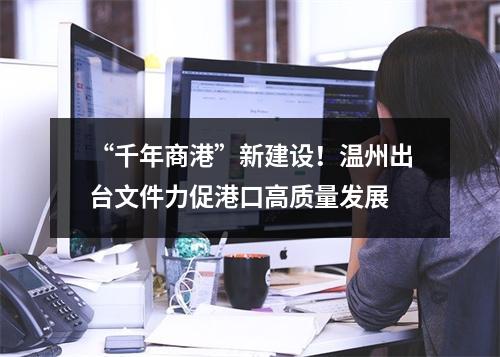 “千年商港”新建设！温州出台文件力促港口高质量发展