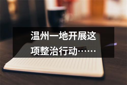 温州一地开展这项整治行动……