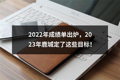 2022年成绩单出炉，2023年鹿城定了这些目标！