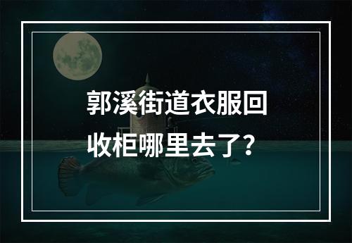 郭溪街道衣服回收柜哪里去了？