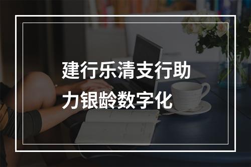 建行乐清支行助力银龄数字化