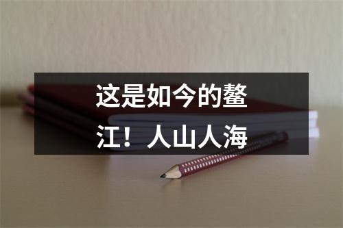 这是如今的鳌江！人山人海