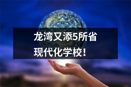 龙湾又添5所省现代化学校！