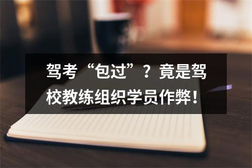 驾考“包过”？竟是驾校教练组织学员作弊！