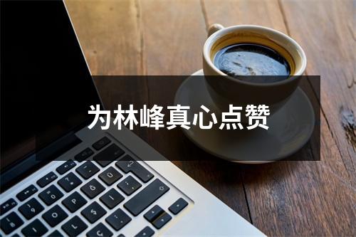 为林峰真心点赞