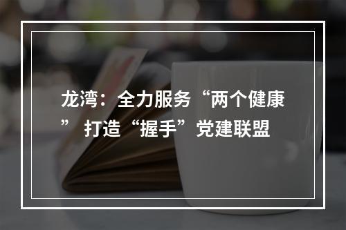 龙湾：全力服务“两个健康” 打造“握手”党建联盟