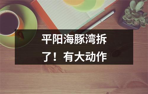平阳海豚湾拆了！有大动作