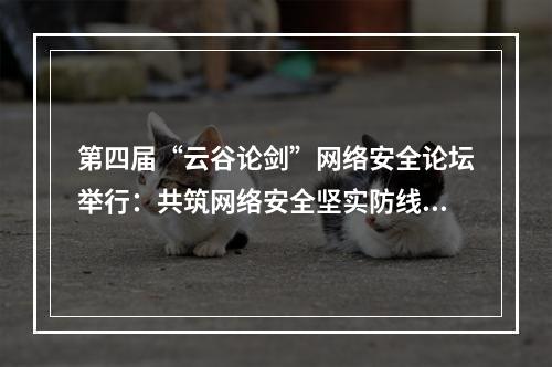第四届“云谷论剑”网络安全论坛举行：共筑网络安全坚实防线 护航数字经济产业高质量发展