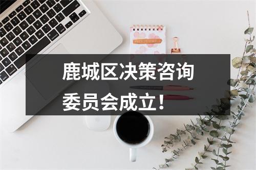 鹿城区决策咨询委员会成立！
