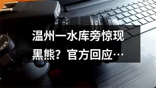温州一水库旁惊现黑熊？官方回应…