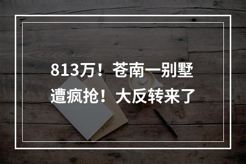 813万！苍南一别墅遭疯抢！大反转来了