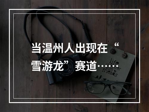 当温州人出现在“雪游龙”赛道……