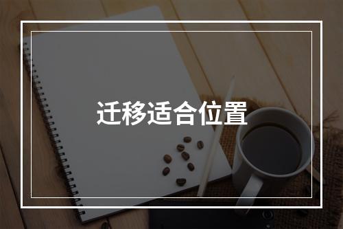 迁移适合位置