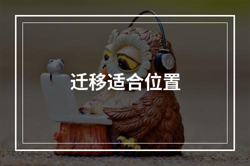 迁移适合位置