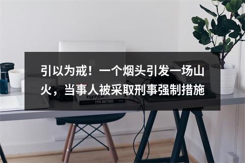 引以为戒！一个烟头引发一场山火，当事人被采取刑事强制措施