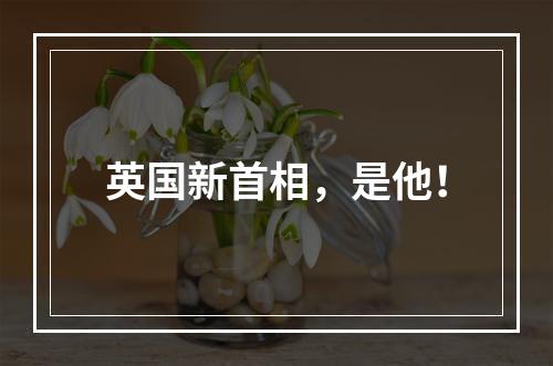 英国新首相，是他！