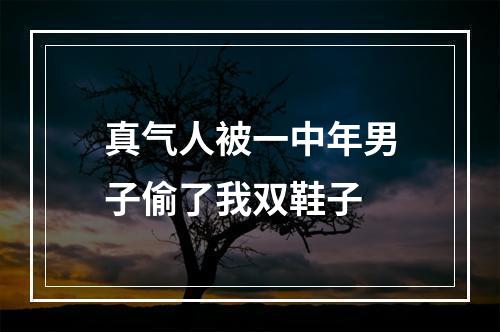 真气人被一中年男子偷了我双鞋子