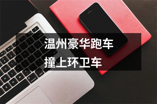 温州豪华跑车撞上环卫车