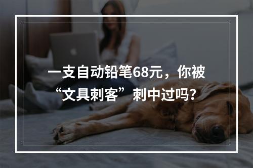 一支自动铅笔68元，你被“文具刺客”刺中过吗？