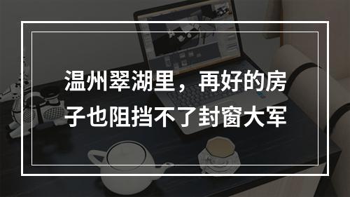 温州翠湖里，再好的房子也阻挡不了封窗大军