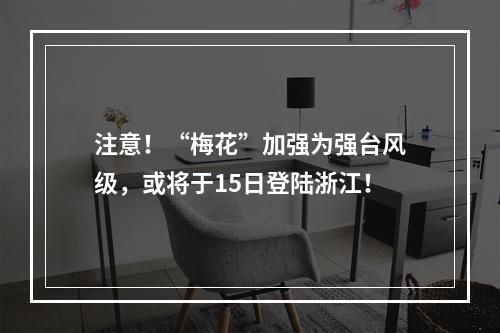 注意！“梅花”加强为强台风级，或将于15日登陆浙江！