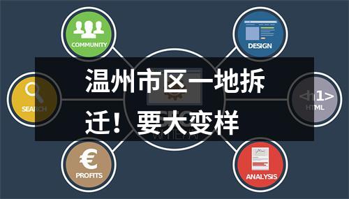 温州市区一地拆迁！要大变样