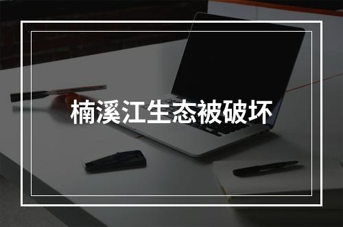 楠溪江生态被破坏